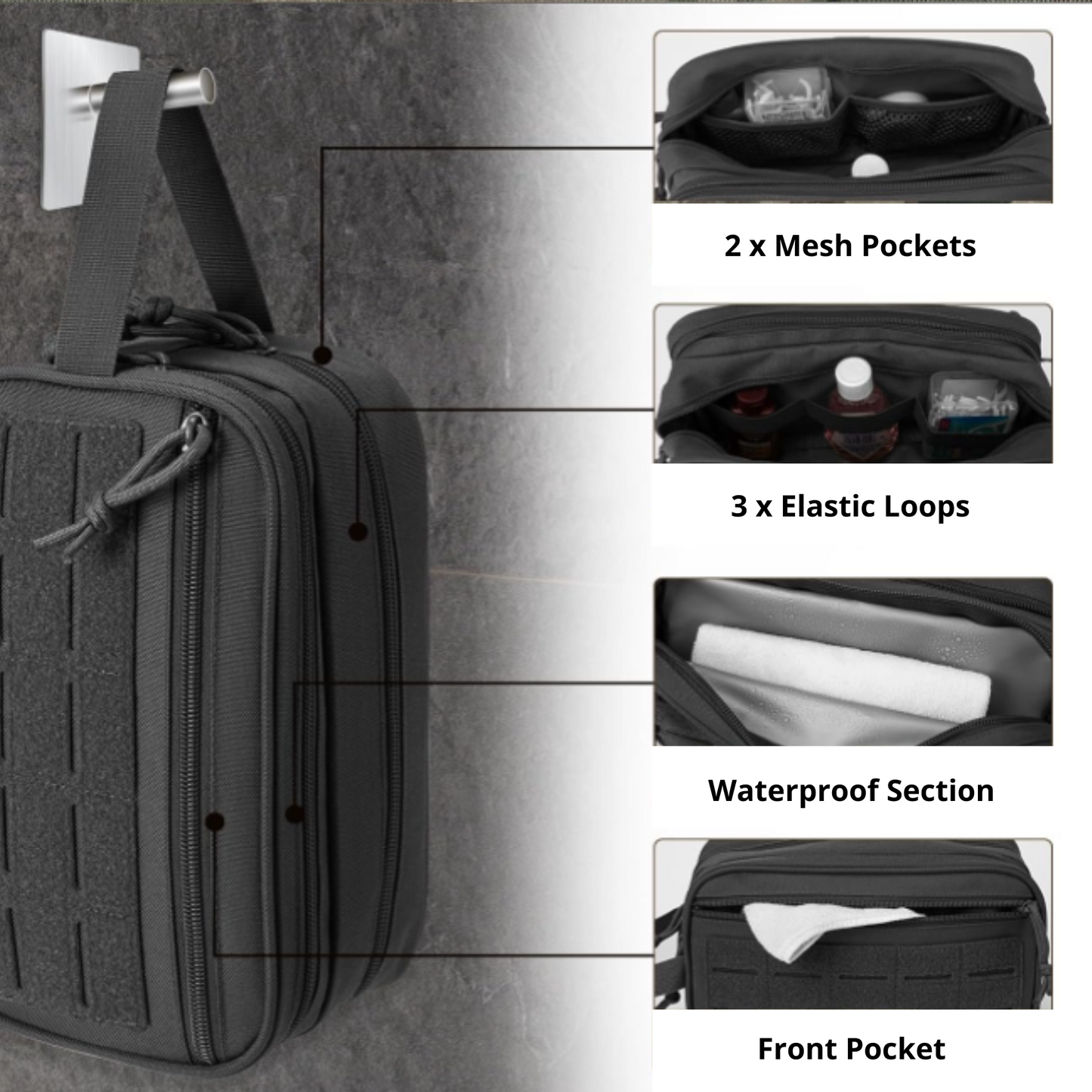 Men's Wash Bag ULTIMATE - Military Grade